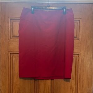 Worthington Crimson Pencil Skirt